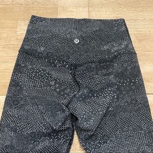 Lululemon Align Crop *21" Meisai Ice Grey Black legging high rise black 4